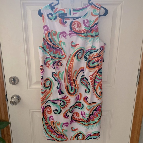 NWT ALYX Watercolor Dress - Picture 1 of 6